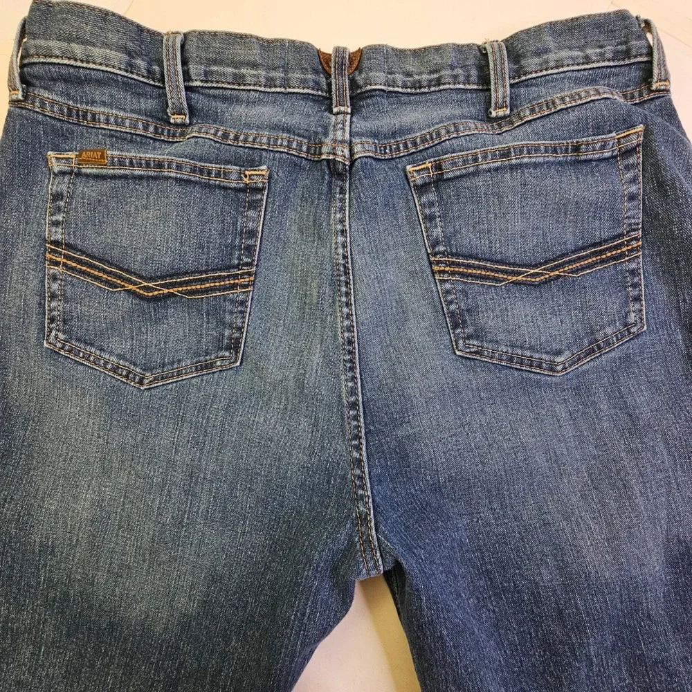 Ariat M2 Relaxed Boot Jeans Mens 40x34 Medium Wash Denim‎ Straight Leg - Picture 6 of 14